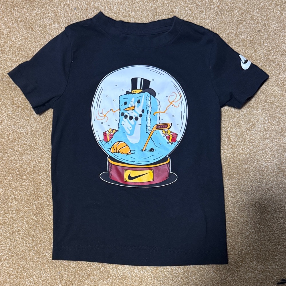 Nike Kids' Black Snow Globe Graphic Tee